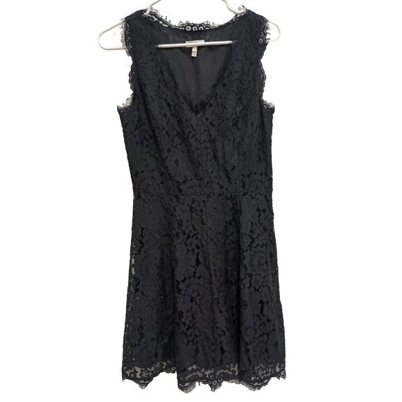 Joie Dresses & Skirts - Joie Womens Nikolina Mini Dress Size Small Black Allover Lace Party Cocktail
